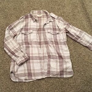 Aritzia Tna Button Down Plaid Shirt